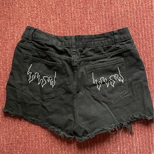 Black Shorts w/flames